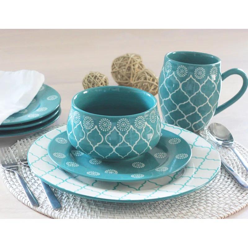 Baum Moroccan 16 Piece Dinnerware Set