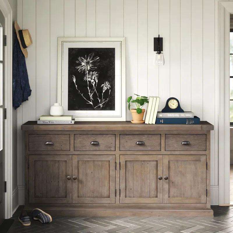 Kinston 74" Wide Solid Wood Sideboard