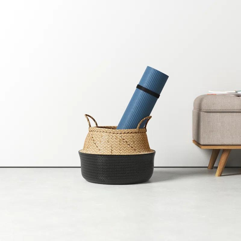 Handmade Seagrass Basket With Handles 1