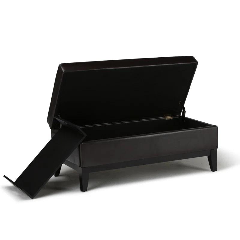 Oregon Faux Leather Ottoman