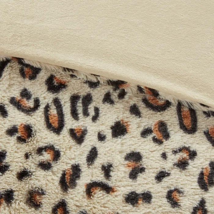 Madison Park Zuri Faux Fur Comforter Set