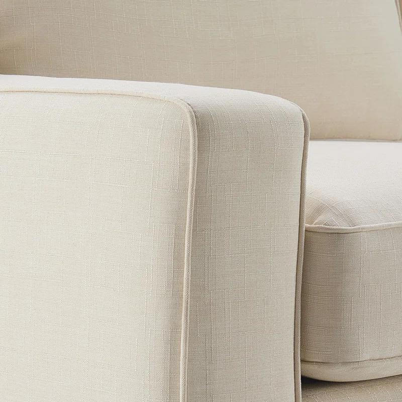 Serta Palisades 73" Track Arm Sofa, Easy Care Fabric, Soft Pillow Back, Pocket Coil Seat Cushions