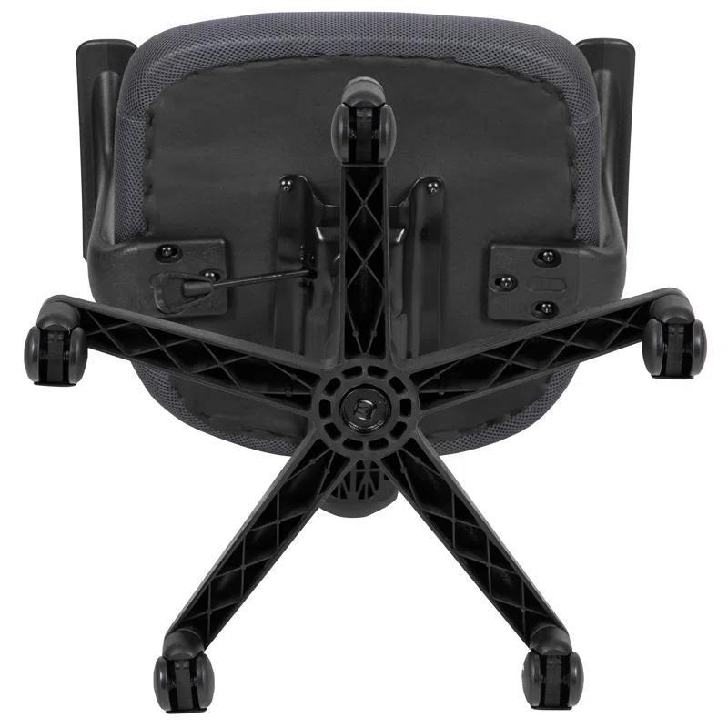 Mid-Back Mesh Swivel Ergonomic Task Office Chair - Arms