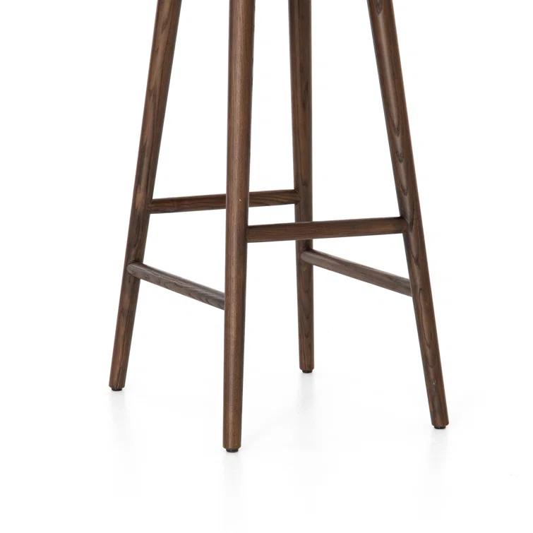 Oak Wood Saddle Bar & Counter Stools