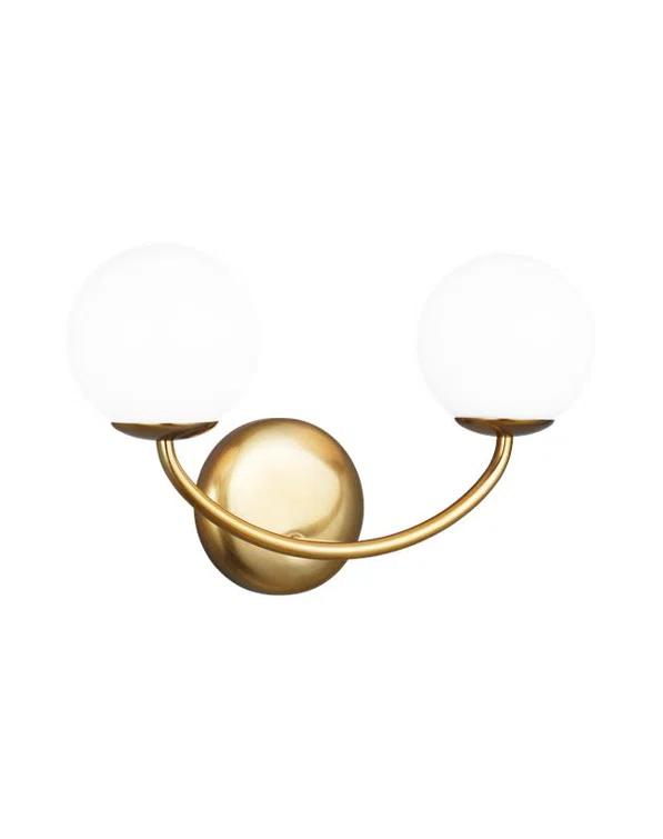 Galassia Vanity Light by AERIN - Burnished Brass / 2 Light