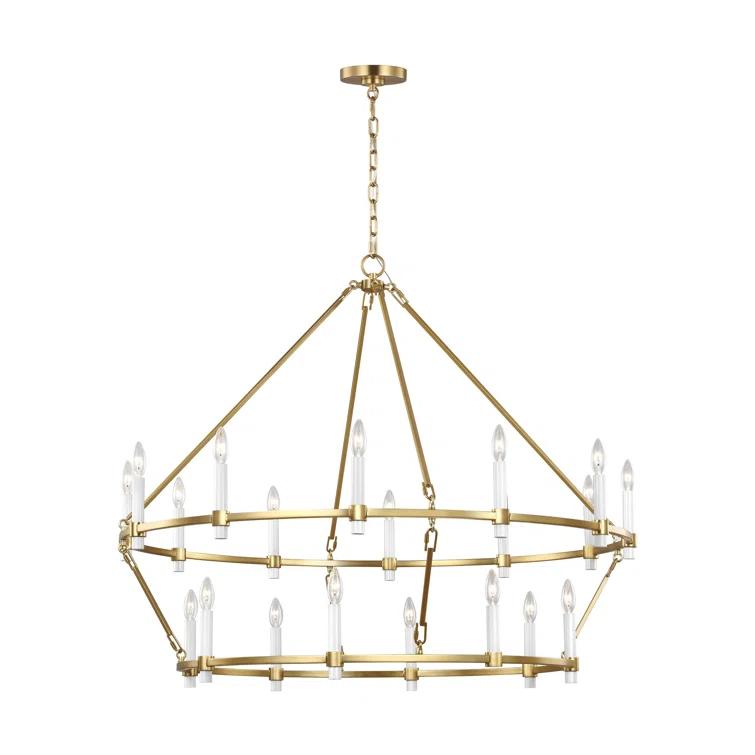 Birch Lane™ Annabel 20 - Light Dimmable Wagon Wheel Chandelier
