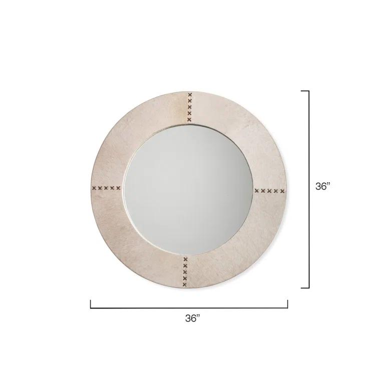 Aaden Round Hide Wall Mirror