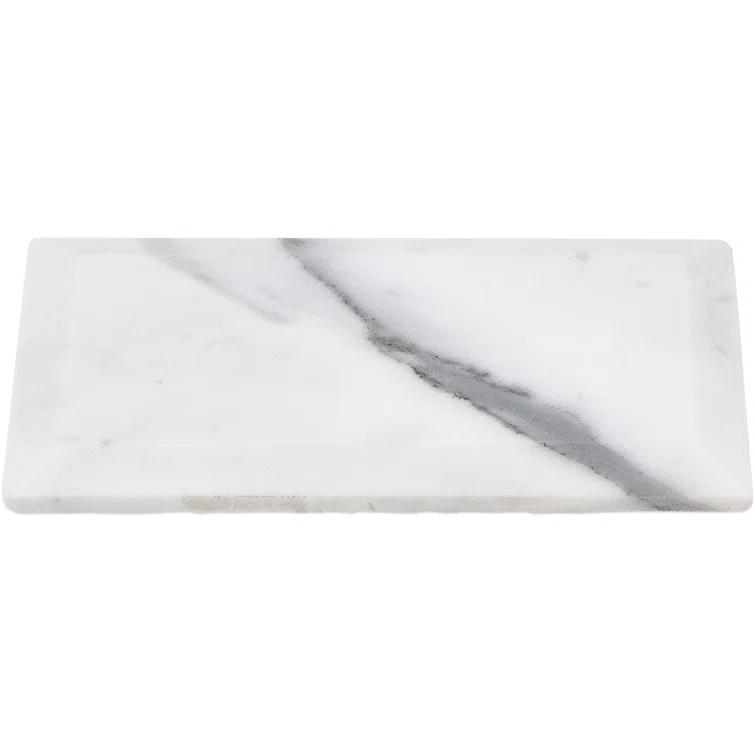 Calacatta 3" x 6" Marble Marble Look Subway Wall & Floor Tile