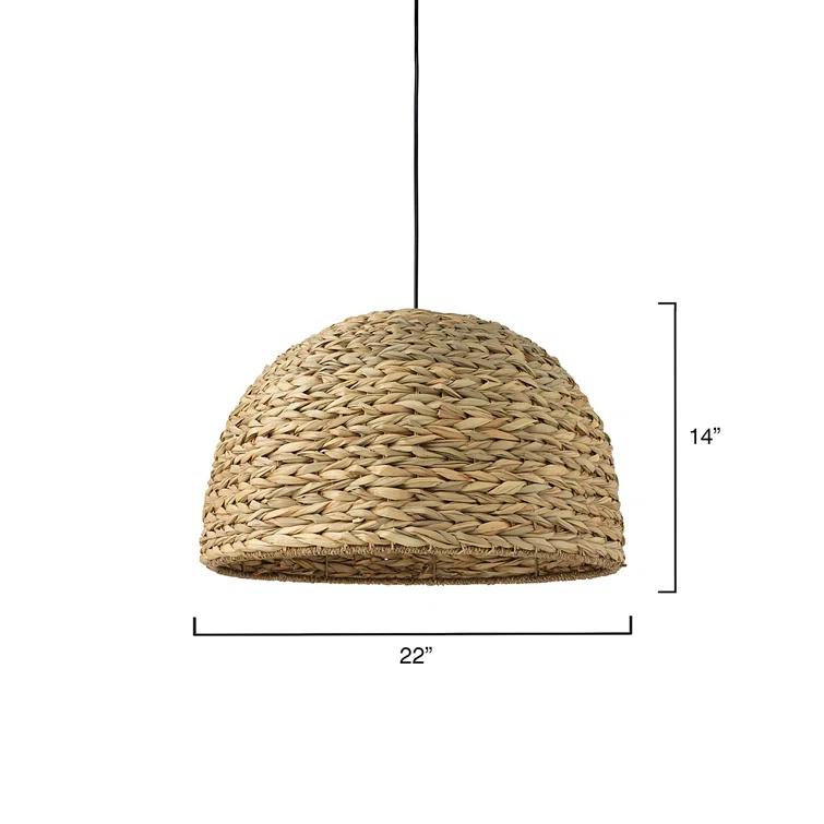 Shoreline Single Light Seagrass Pendant