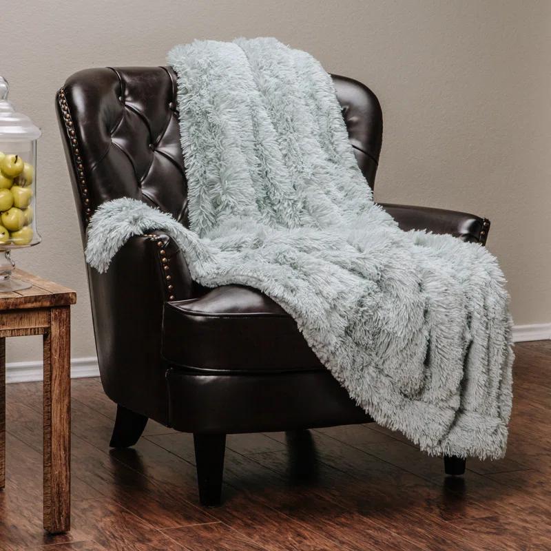 Chanasya Shaggy Shaggy Super Elegent Sherpa Long Fur Throw