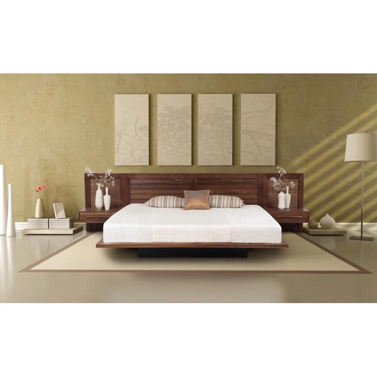 Moduluxe Solid Wood Slat Bed