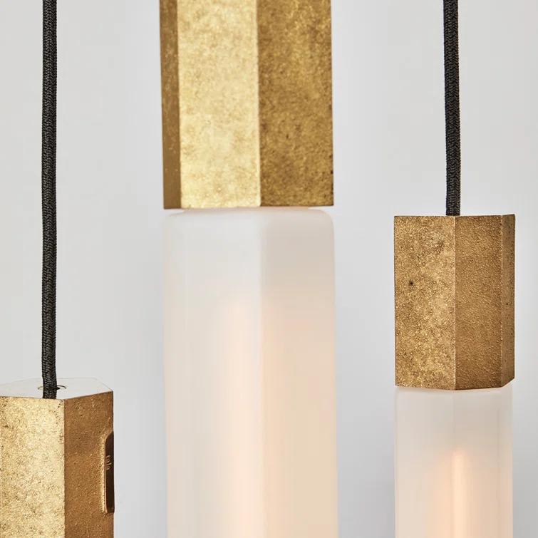 Tala Basalt 9-Light Pendant Light - Brass