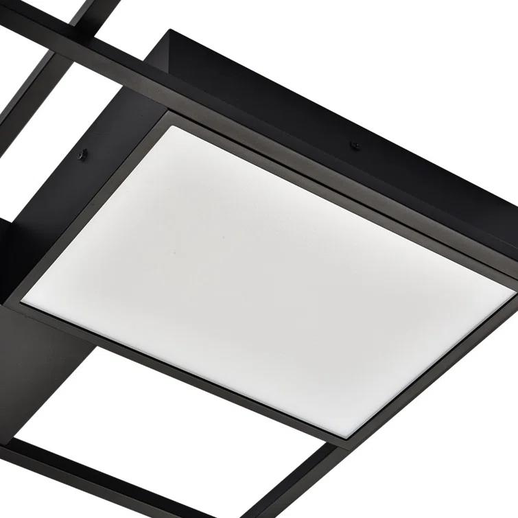 Radium 19-in Integrated LED Rectangular ETL Certified Semi Flush Ceiling Light