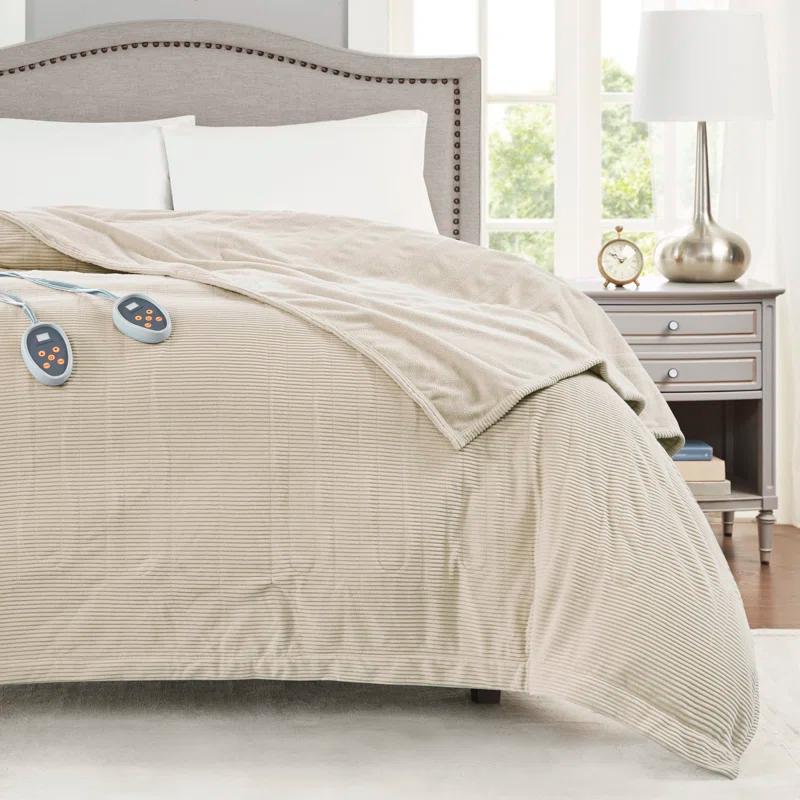 Beautyrest Electric Micro Fleece Heated Blanket