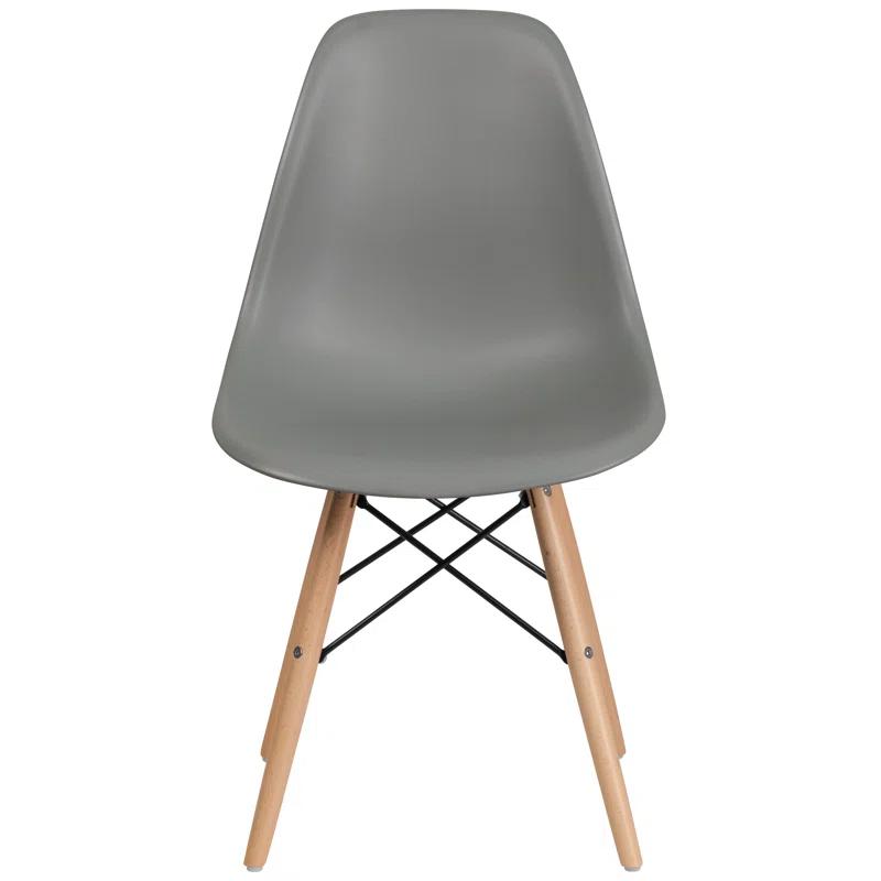 Chair with Wooden Legs for Versatile Kitchen, Dining Room, Living Room, Library or Desk Use (Set of 2)