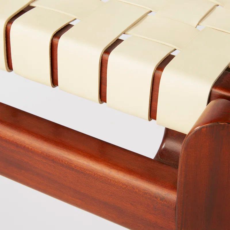 Kenan Genuine Leather Bench