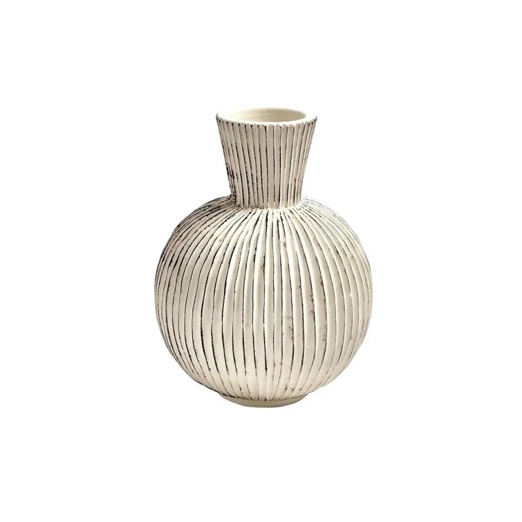 Furrow Sphere Vase