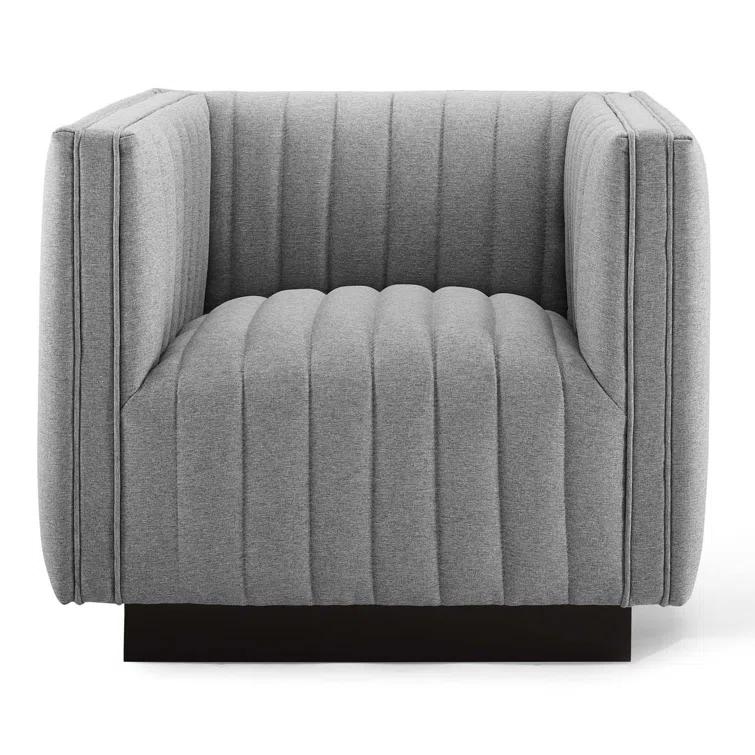 Modway Conjure Channel Tufted Performance Velvet Accent Armchair