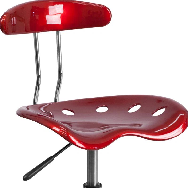 Flash Furniture Bonavant Adjustable Swivel Chair for Desk and Office with Tractor Seat