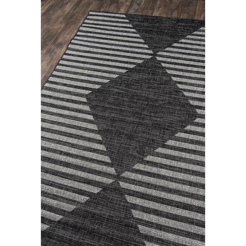 Momeni Villa Monaco Geometric Charcoal Area Rug