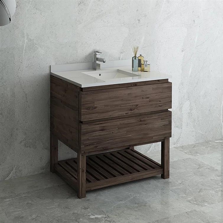 Fresca Formosa 35" Free-Standing Open Bottom Single Bathroom Vanity Base Only