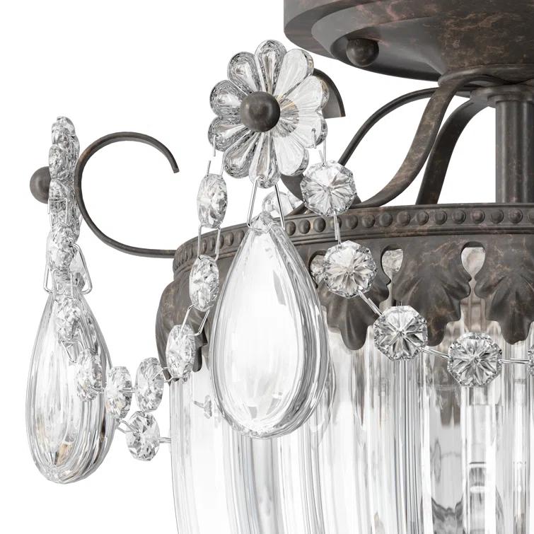 Bagatelle Crystal Semi Flush Mount