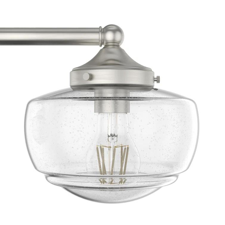 Saddle Creek 3 - Light Kitchen Island Linear Schoolhouse Chandelier