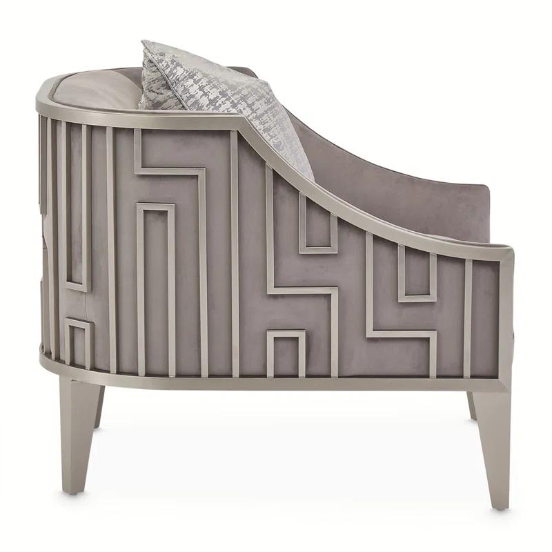Michael Amini Roxbury Park Velvet Armchair