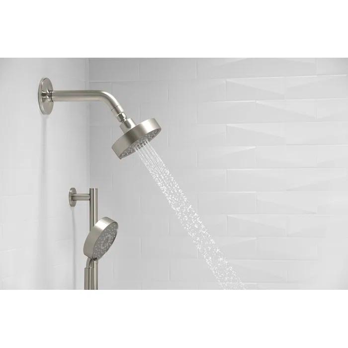 Kohler Purist 2.5 Gpm Multifunction Wall Mount Showerhead, Three Spray Settings, 5.5" High Pressure Spray Head