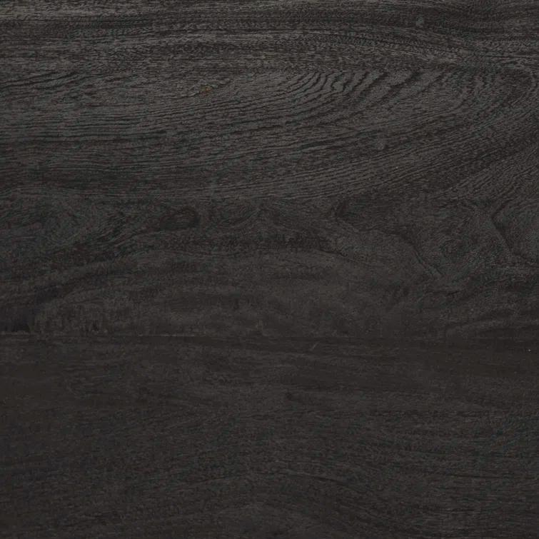 Dark Totem Black Reclaimed Wood Media Console with Cabinet
