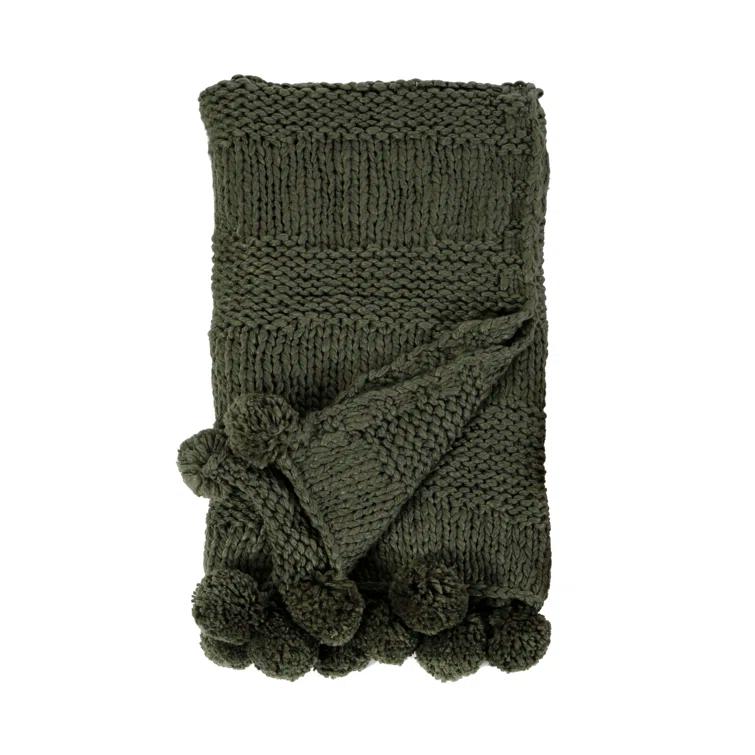 Oulu Throw by Pom Pom At Home - Forest