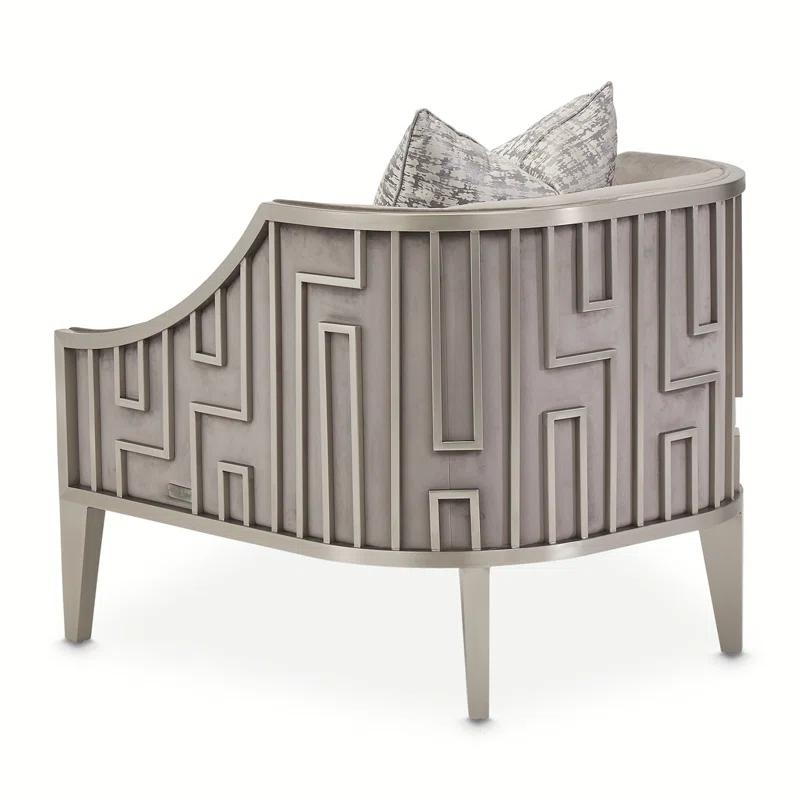 Michael Amini Roxbury Park Velvet Armchair