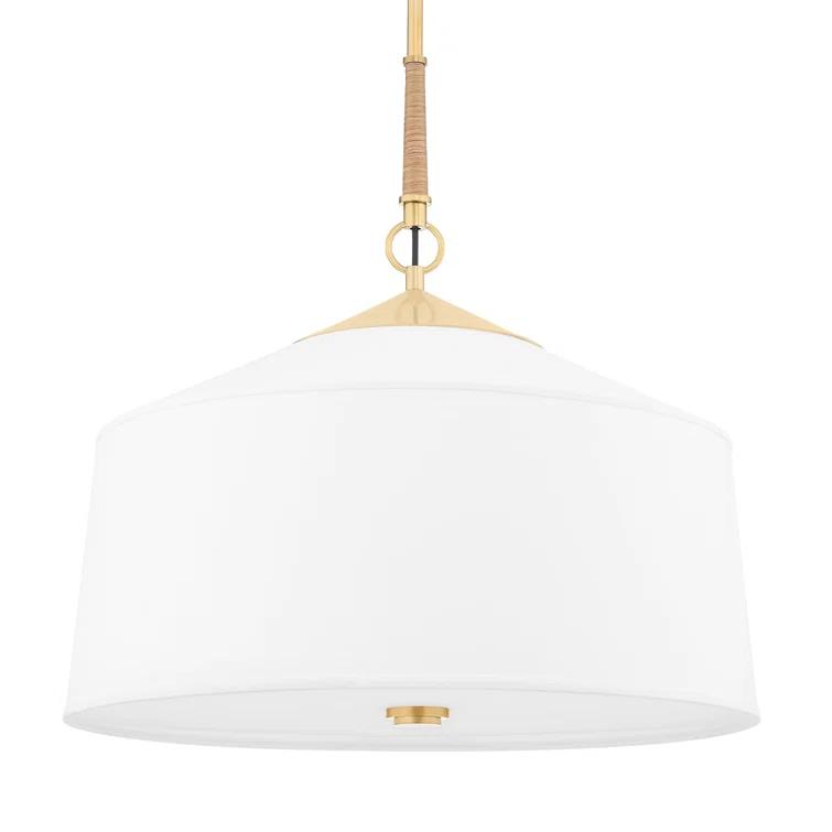 Emrys Pendant Light - White / 22.25" Dia