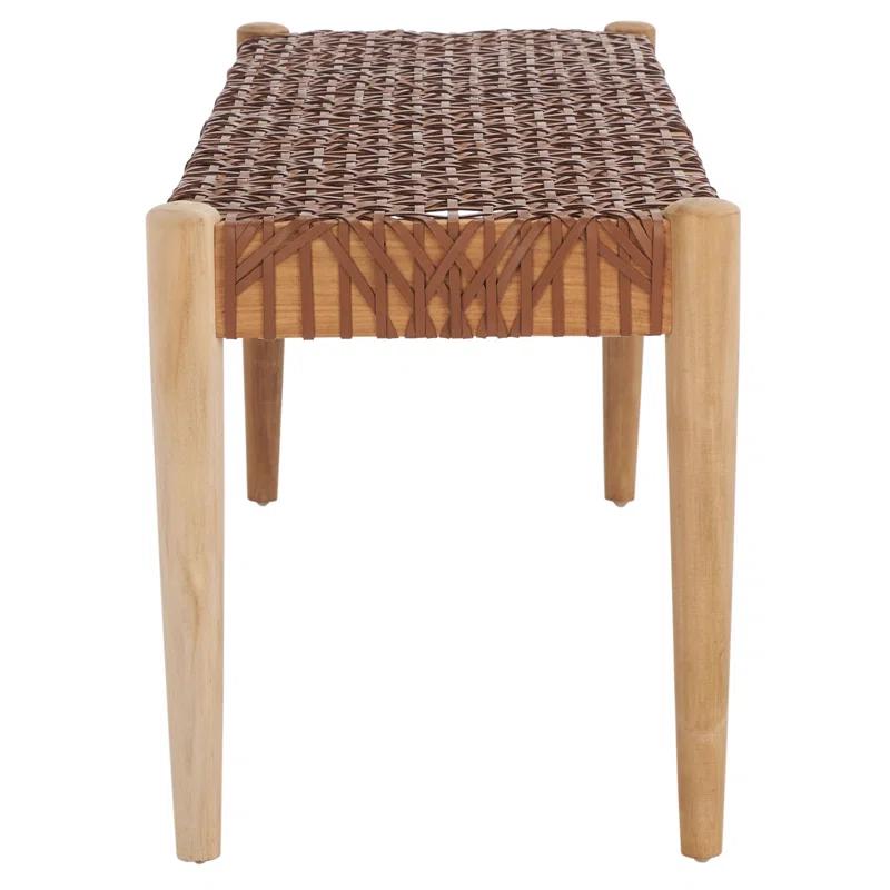 Kazbah 47" Genuine Leather Bench