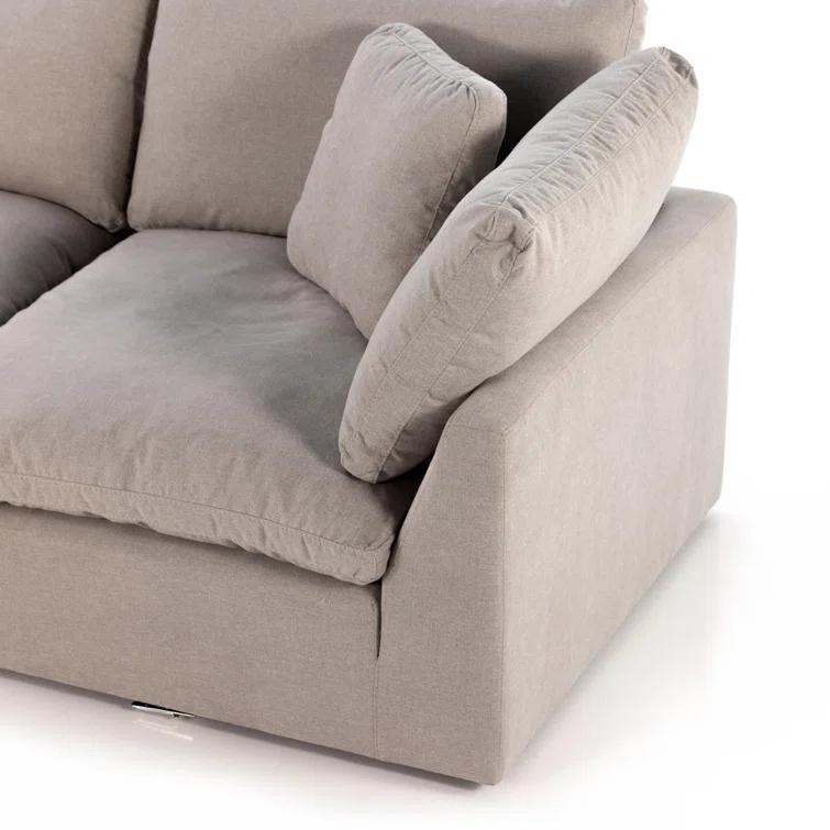 Bernard Sectional Sofa - Gray / Left-Facing