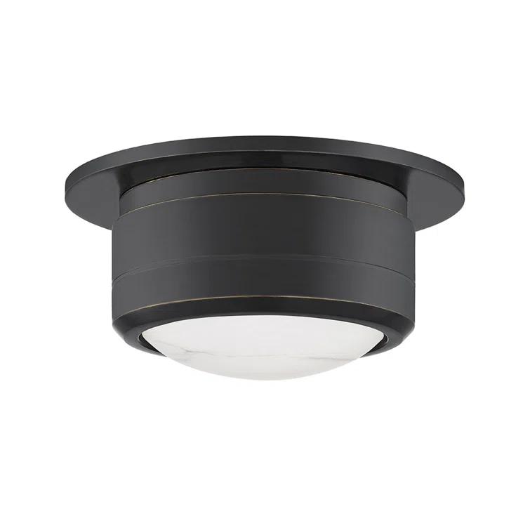 Jin Flush Mount Light - Antique Bronze / Small