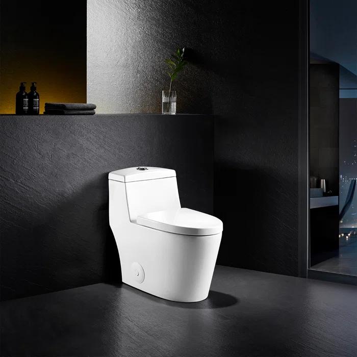 Altair Savona 1.6 Gallons GPF Elongated Comfort Height Floor Mounted One-Piece Toilet (Seat Included)