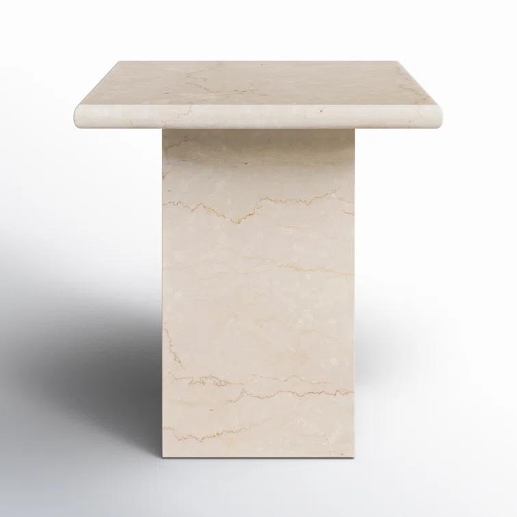 Leonel Side Table - Cream Marble