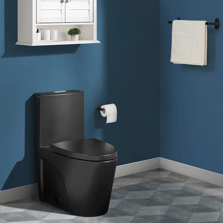 St. Tropez One Piece Elongated Toilet Dual Vortex Flush 1.6 GPF