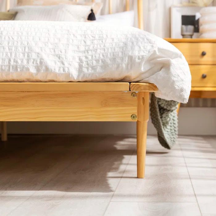 Henline Solid Wood Platform Spindle Bed