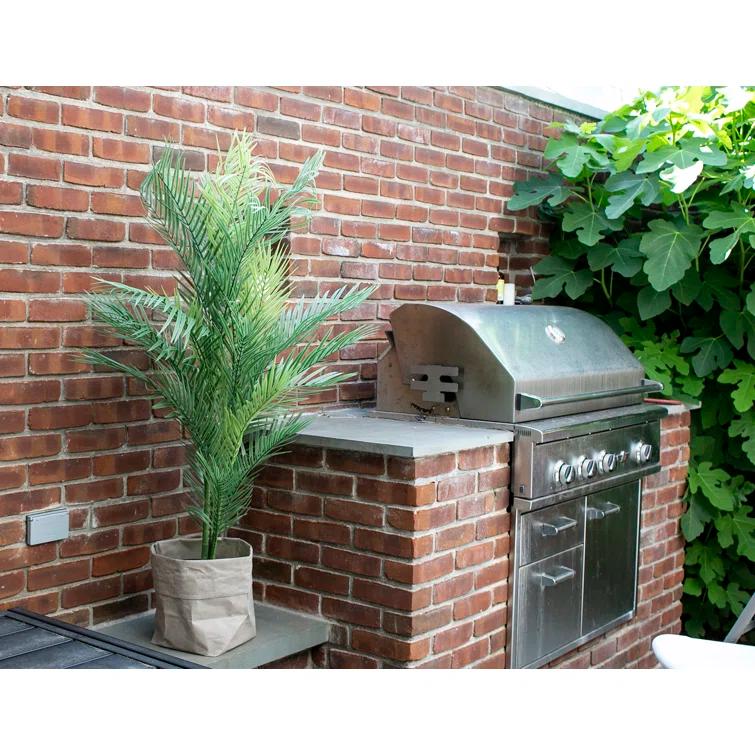 Panama 53'' Faux Palm Tree Tree in Fiberstone Vase