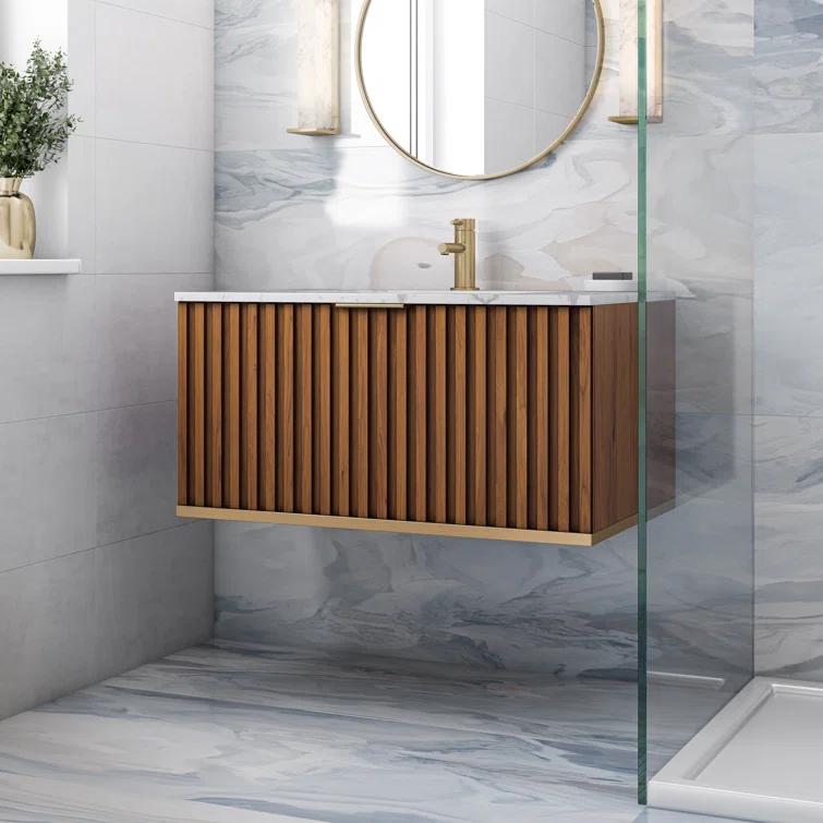 Terra 36" Wall-Mounted Single Bathroom Vanity Set