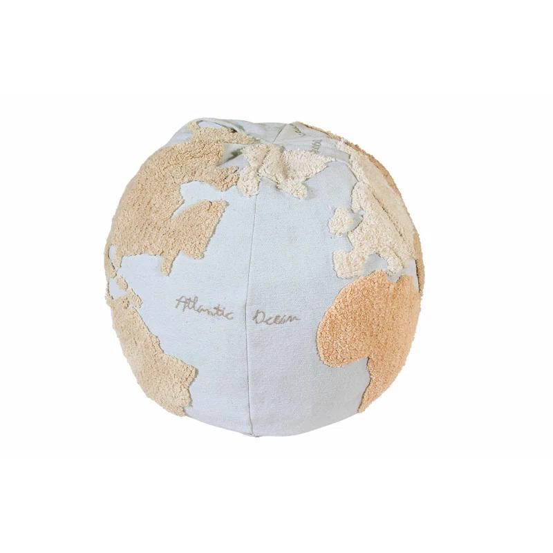 Lorena Canals World Map Pouf