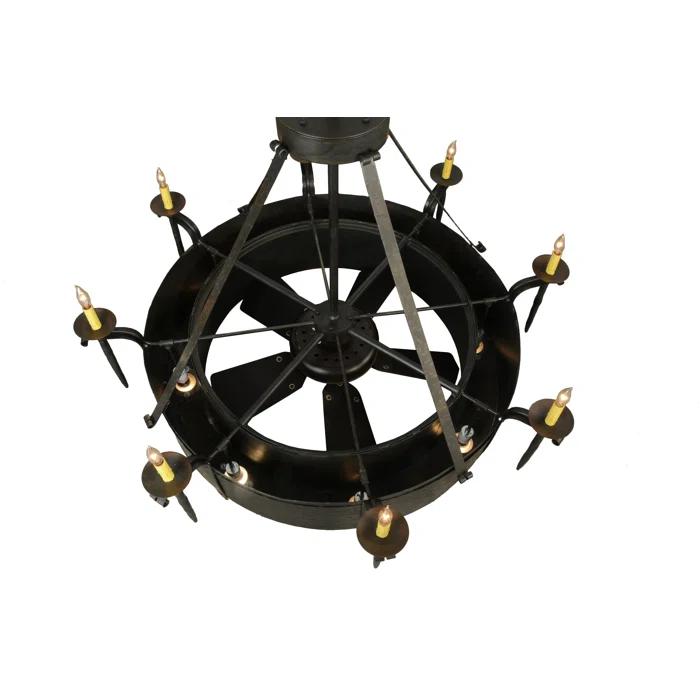 Meyda Lighting Rustic Lodge 16 - Light Dimmable Drum Chandelier