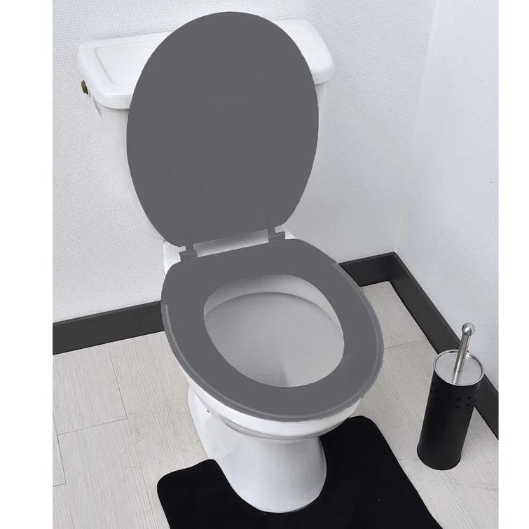 Round Molded Wood Toilet Seat 17 Inches