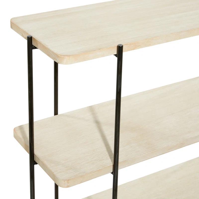 Wood And Metal Console Table