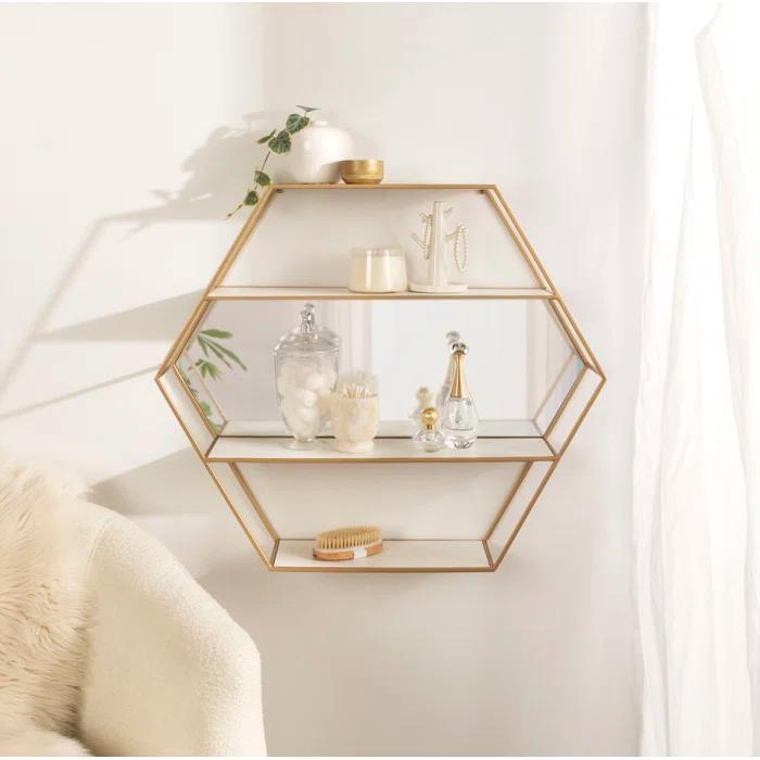 Celestia 3 Piece Hexagon Accent Shelf