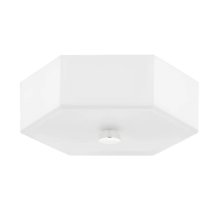 Hettie Flush Mount - White / 11"Dia