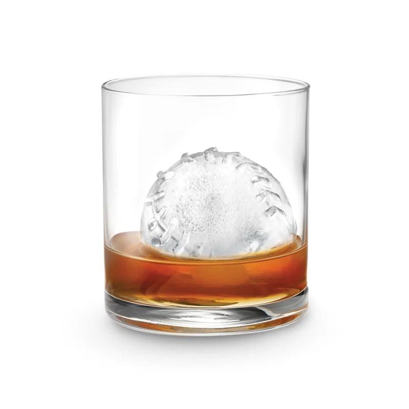 Tovolo Silicone Ice Mold, Baseball Large Ice Molds for Cocktail Drinks, 2 Pack