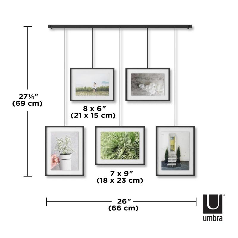 Umbra Exhibit 5-Photo Wall Hanging Picture Frames